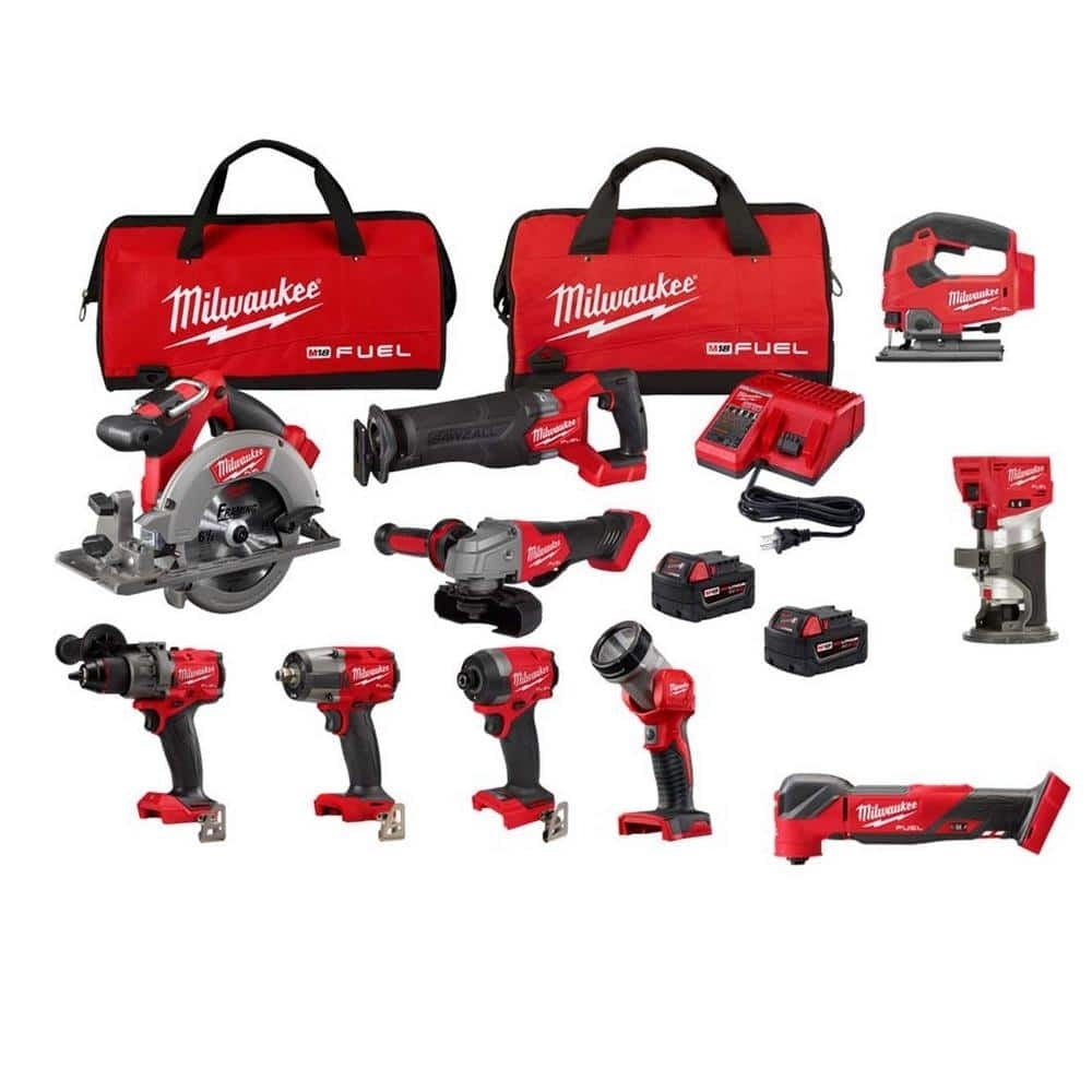 Milwaukee M18 FUEL 18V Lithium-Ion Brushless Cordless Combo Kit W/(2