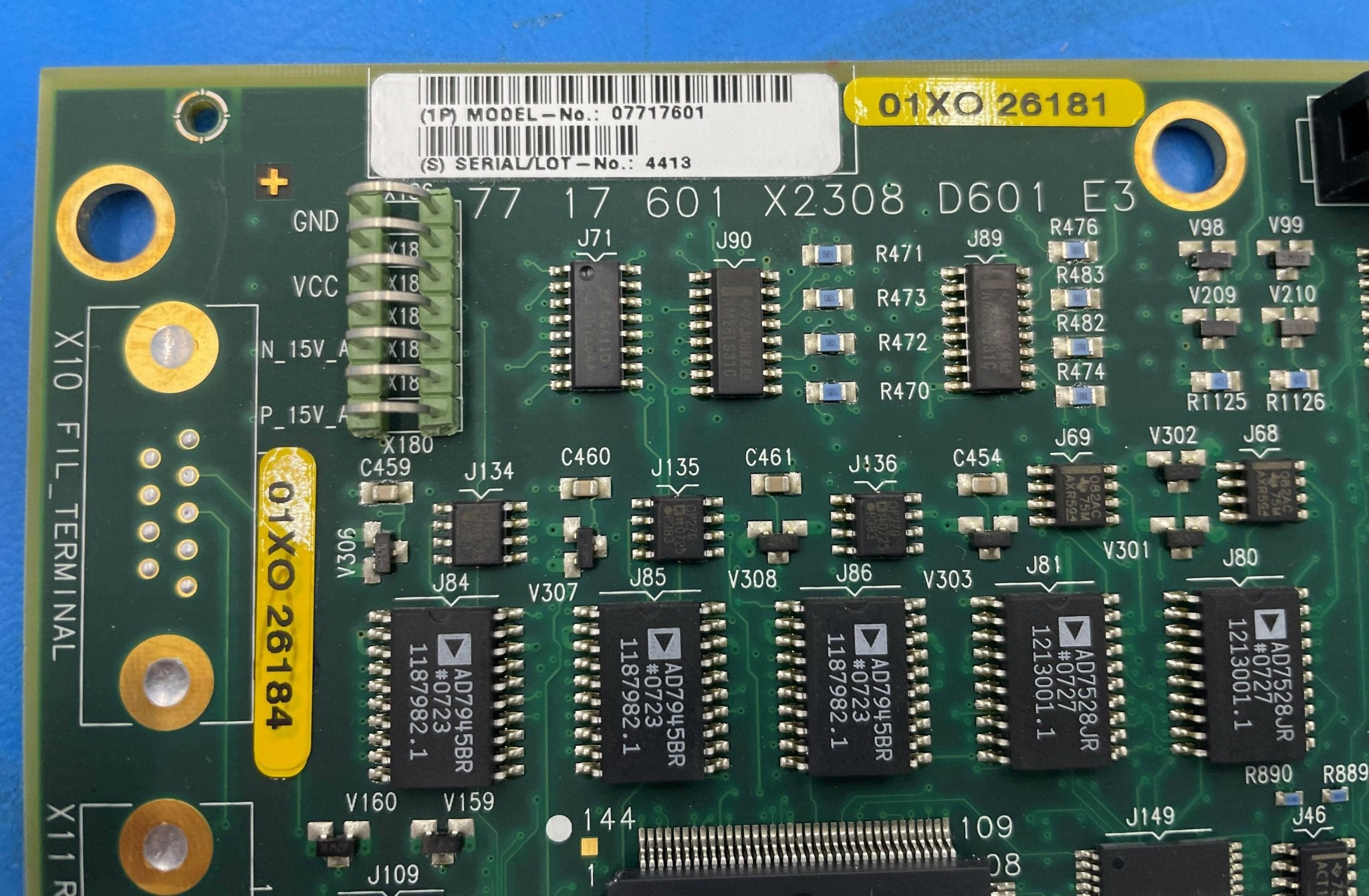 FIL/RAC Controller Board D601(07717601/7717601 Siemens