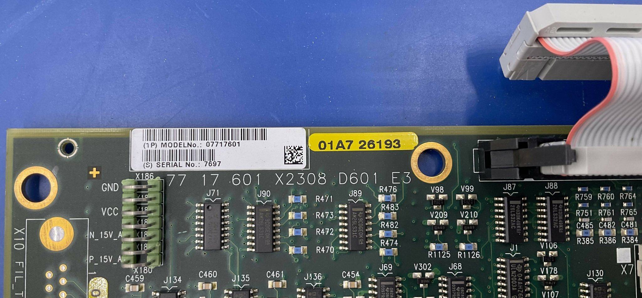 FIL/RAC Controller D601 Board (07717601/7717601 SIEMENS