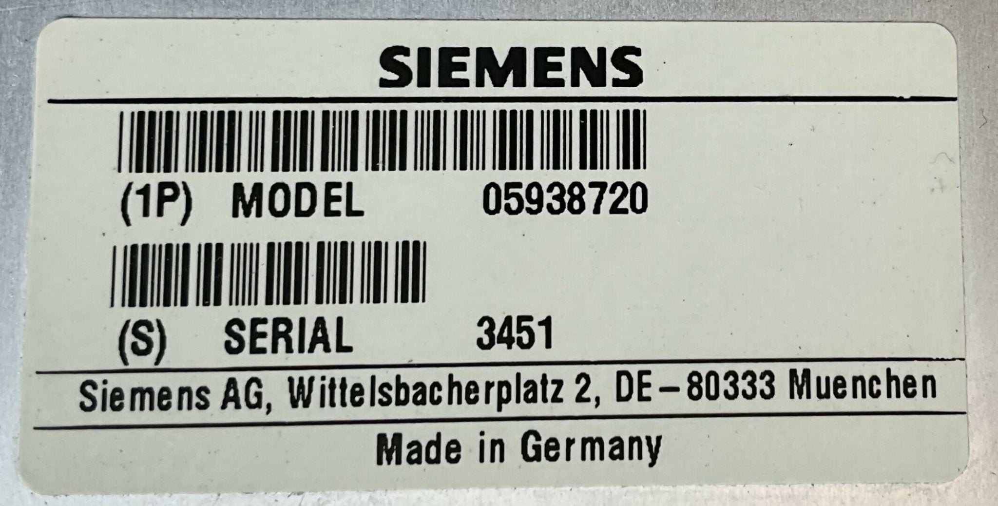 FINAL STAGE 059 LIGHT (05938720/5938720 SIEMENS