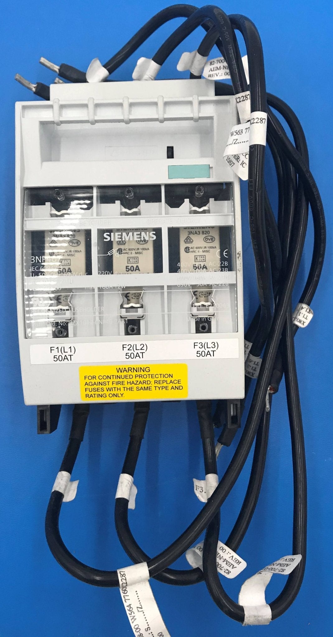 Fuse Holder/Fuses (3ZX1012NP402AA1/3NP407 Siemens