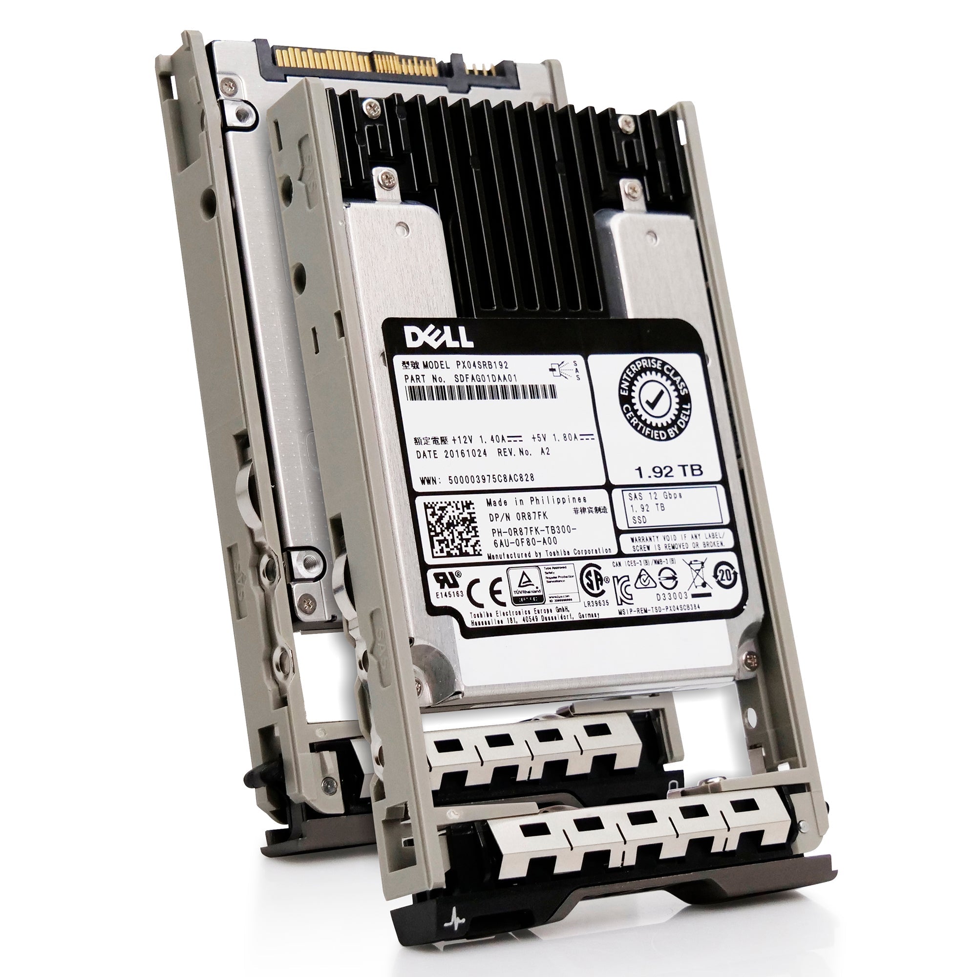 Toshiba G13 0R87FK 1.92TB 1 DWPD SAS-3 12Gb/s MLC 2.5in Refurbished SSD