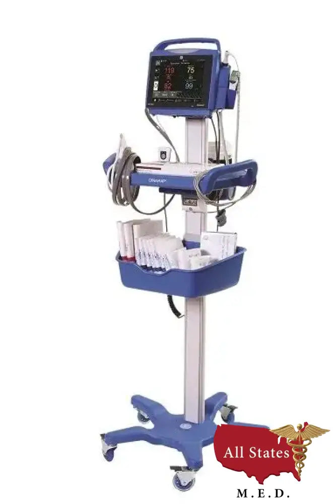 GE Dinamap VC150 Vital Signs Monitor With Rolling Stand - NIBP, Temp And Pulse