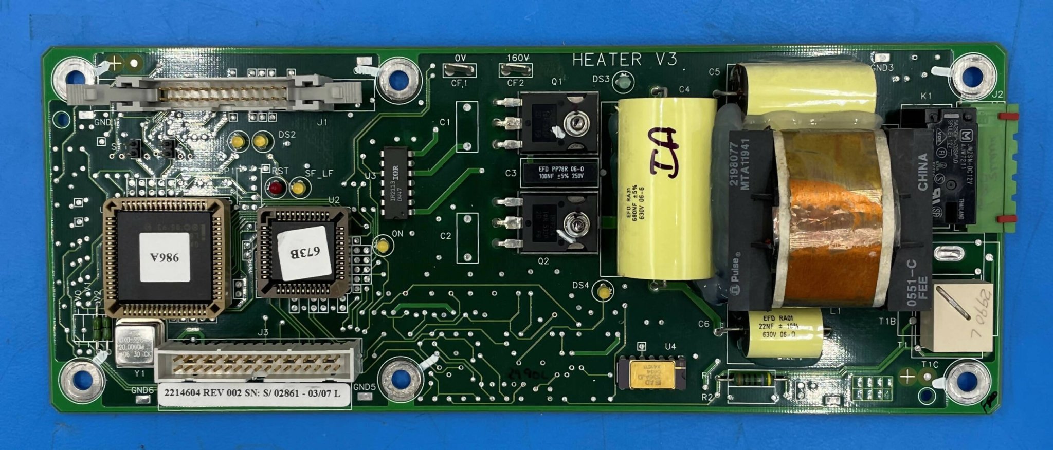 HEATER V3 FILAMENT BOARD (2214604 REV-002 GE