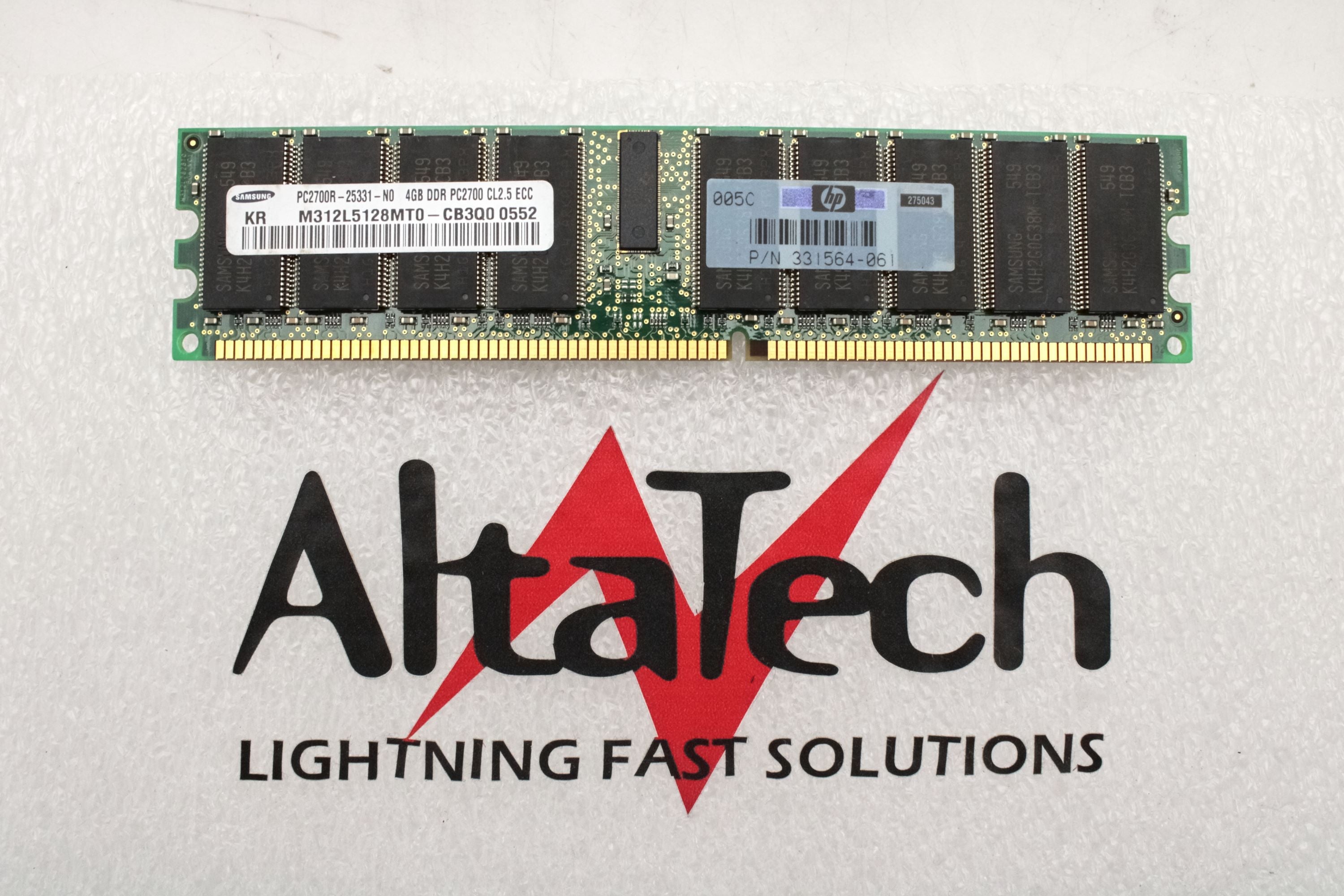 HP 395547-001 4GB (1X4GB) PC2700 ECC Memory DIMM