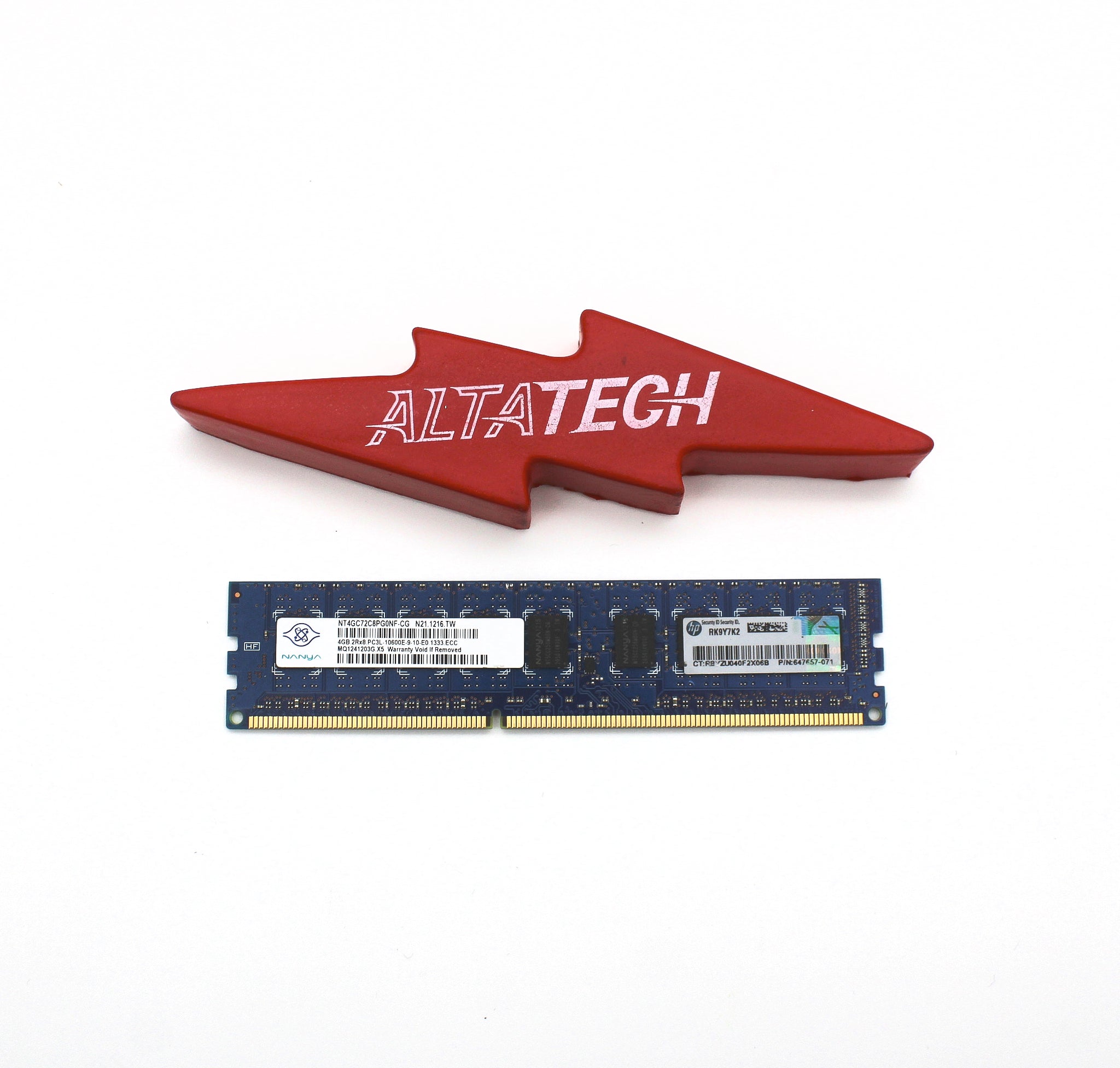 HP 647907-B21 4GB (1X4GB) 2RX8 PC3L-10600E-9 DIMM