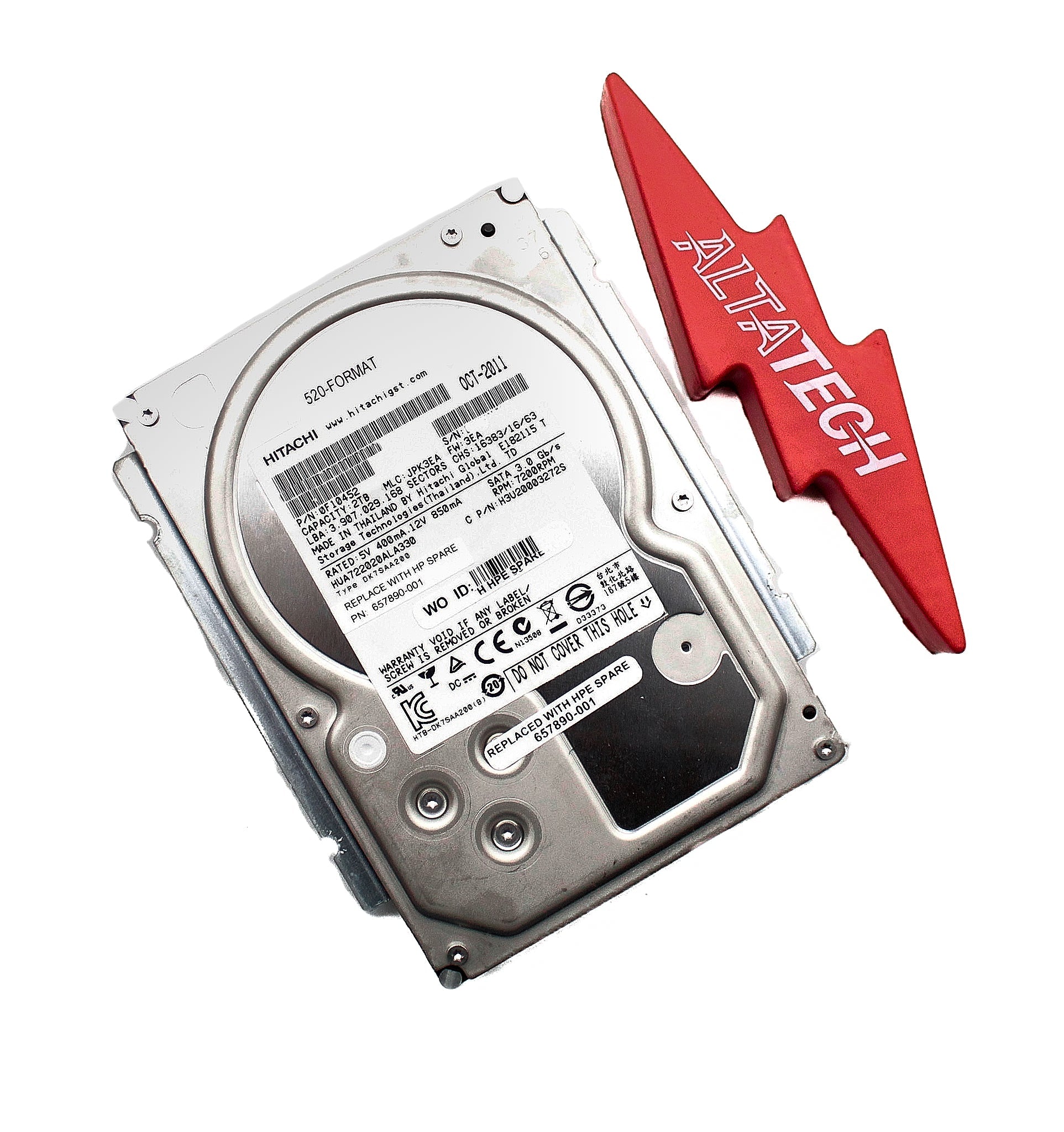 HP 657890-001 2TB 7.2K SATA 3.5 6G (3PAR)