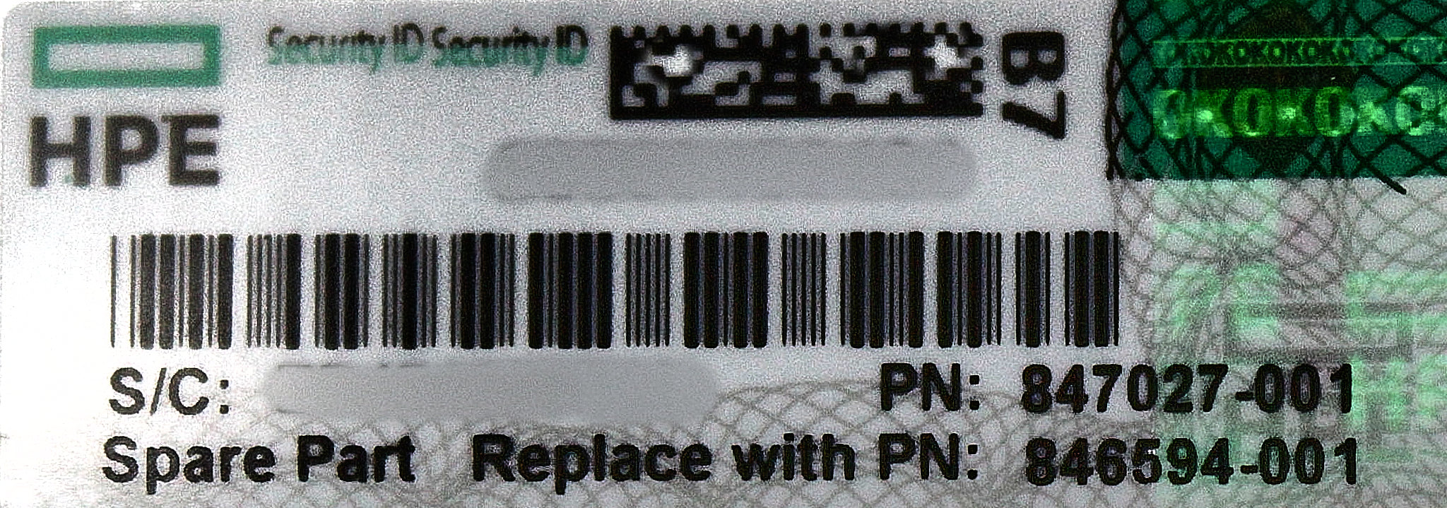 HP 846594-001 HPE 3PAR StoreServ 10000 400Gb SSD