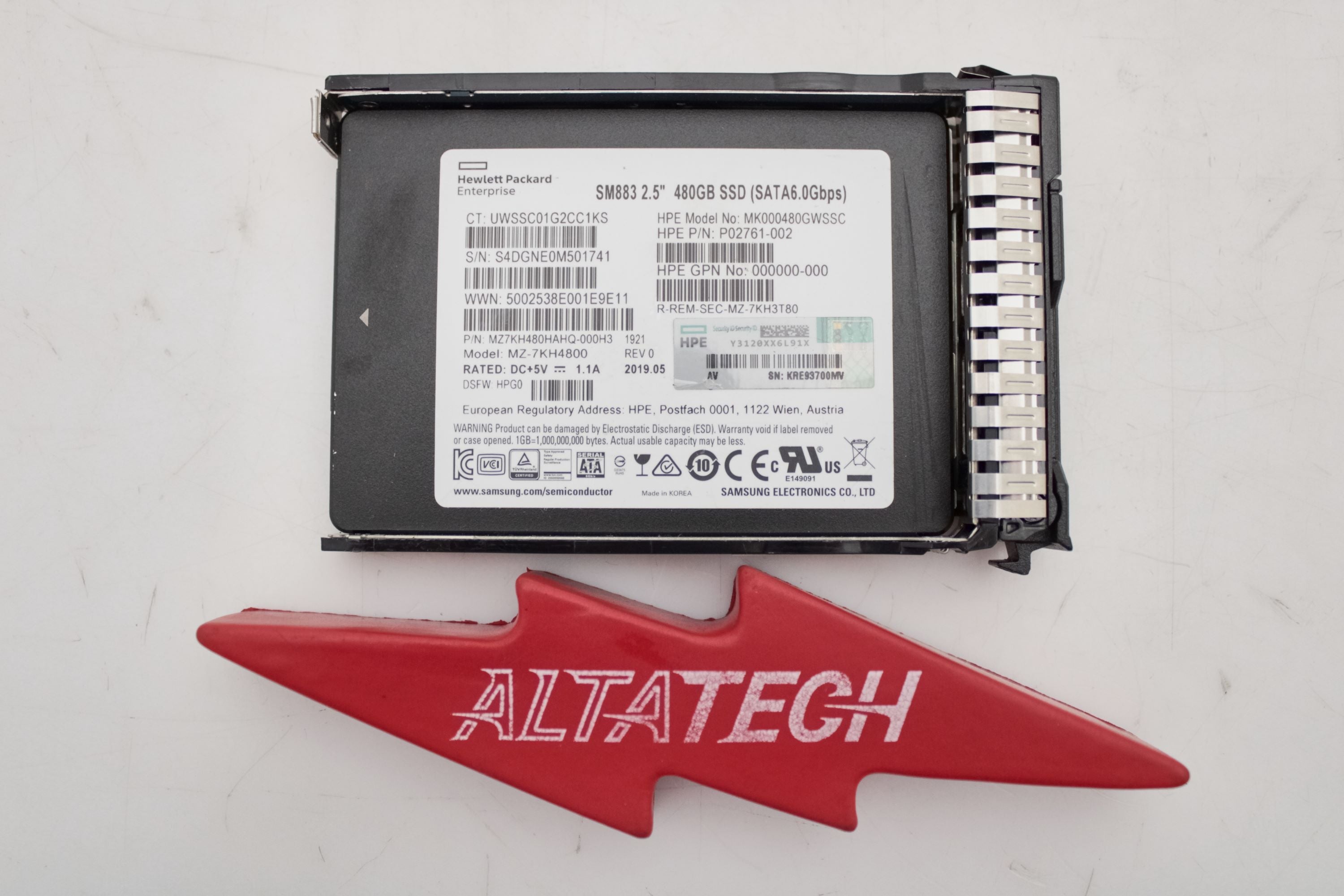 HP P09907-001 480GB SSD SATA 6G MU SFF