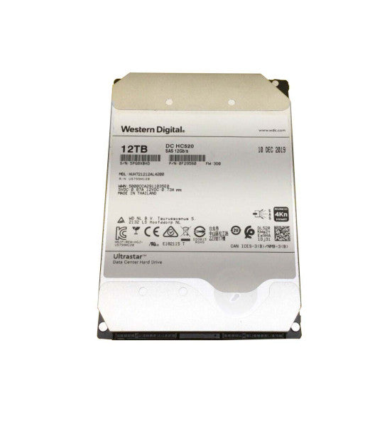 HUH721212AL4200 - HGST Ultrastar DC HC520 12TB SAS 12Gb/s 7200RPM 256MB Cache (4Kn-ISE 3.5-inch Internal Hard Drive