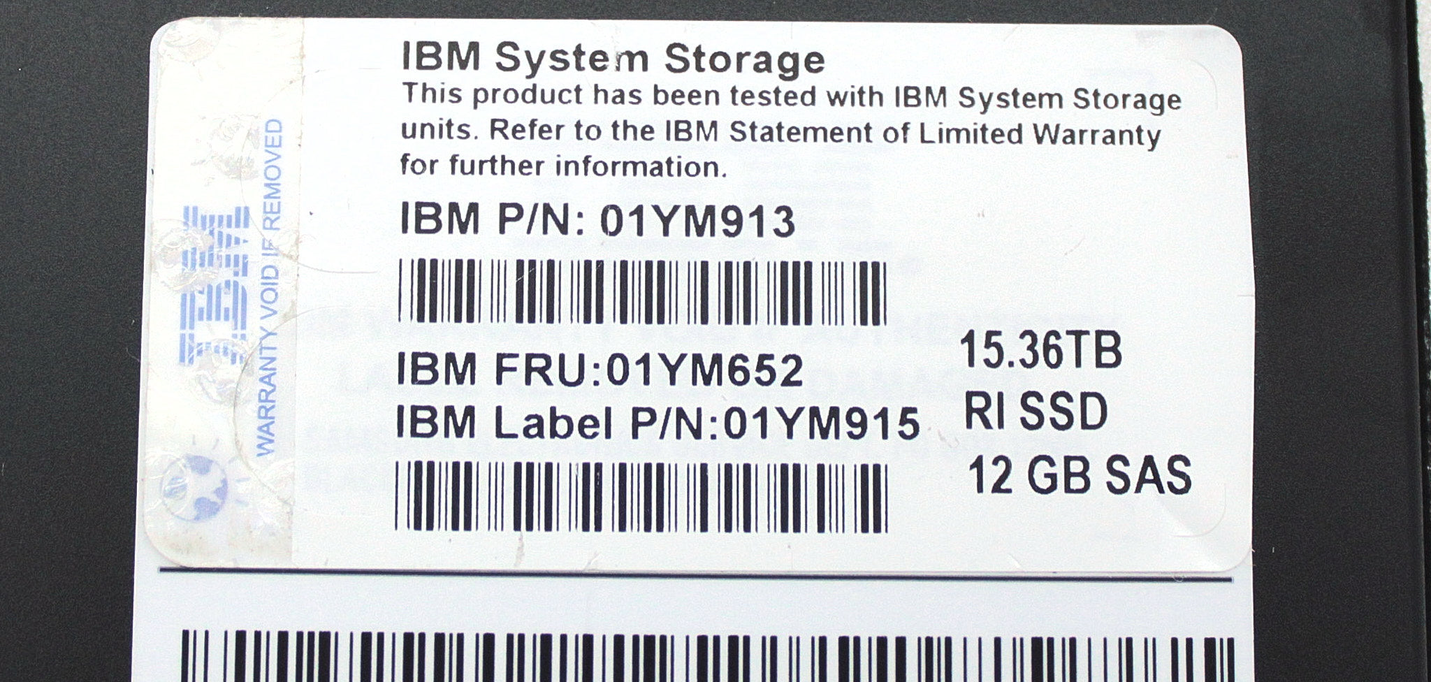 IBM 01YM652 15.36 TB 2.5" RI Flash drive 9848-AFF