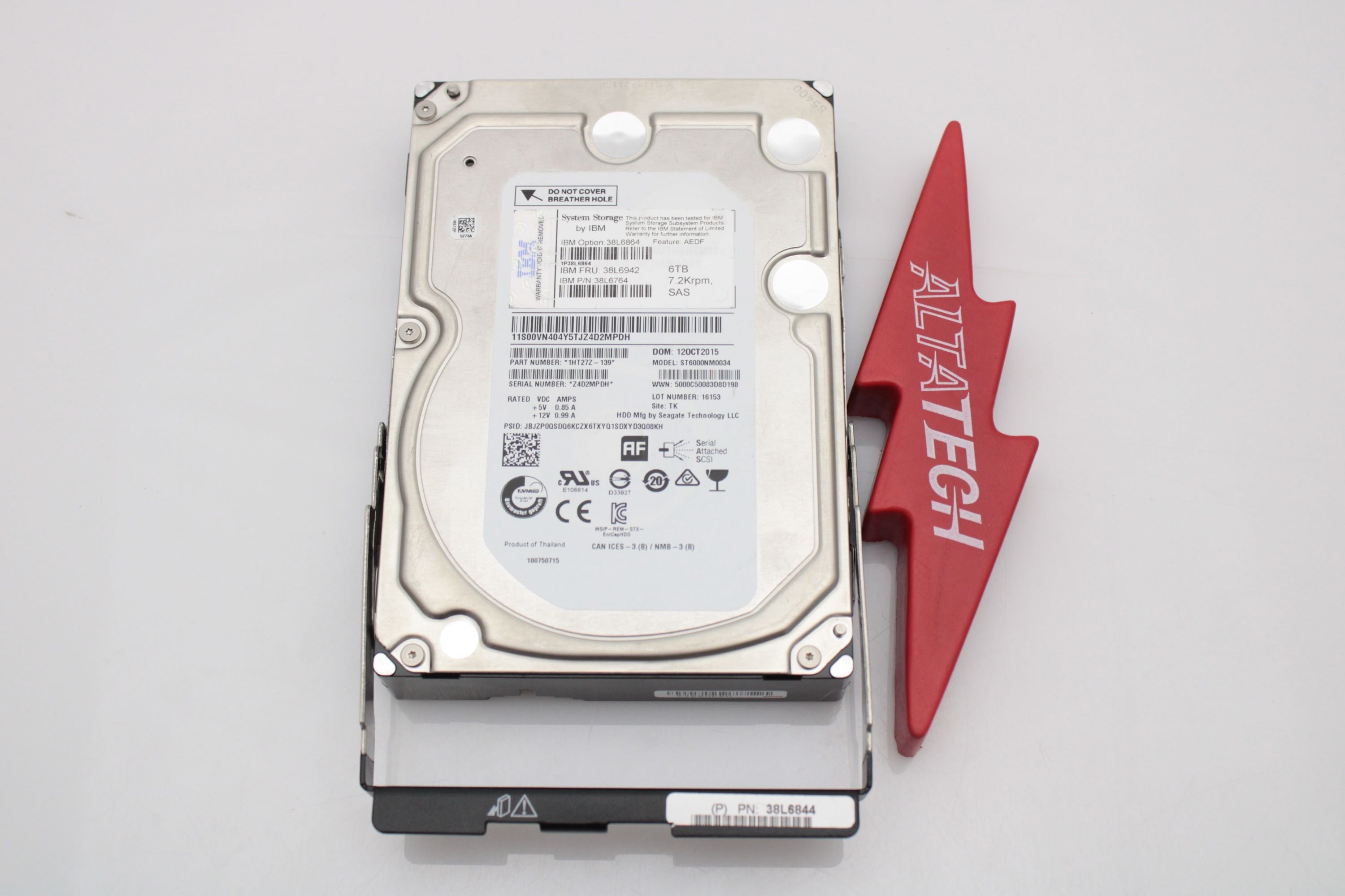 IBM 38L6942 6TB 7.2K 12G 3.5" SAS HDD DCS3700