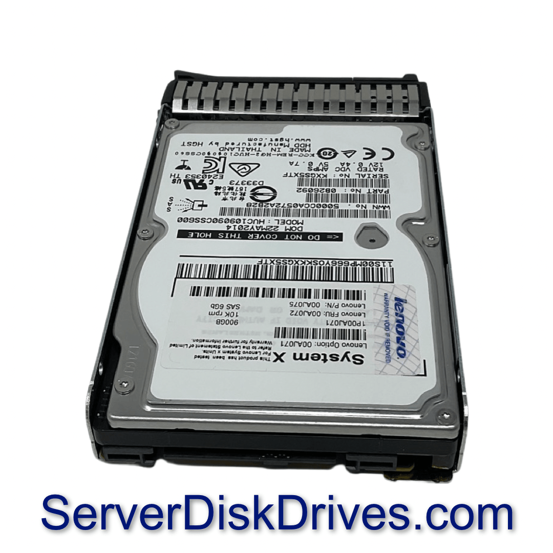 00AJ072 00AJ075 LENOVO 900GB 10K 6G 2.5in SAS Hard Drive Refurbished