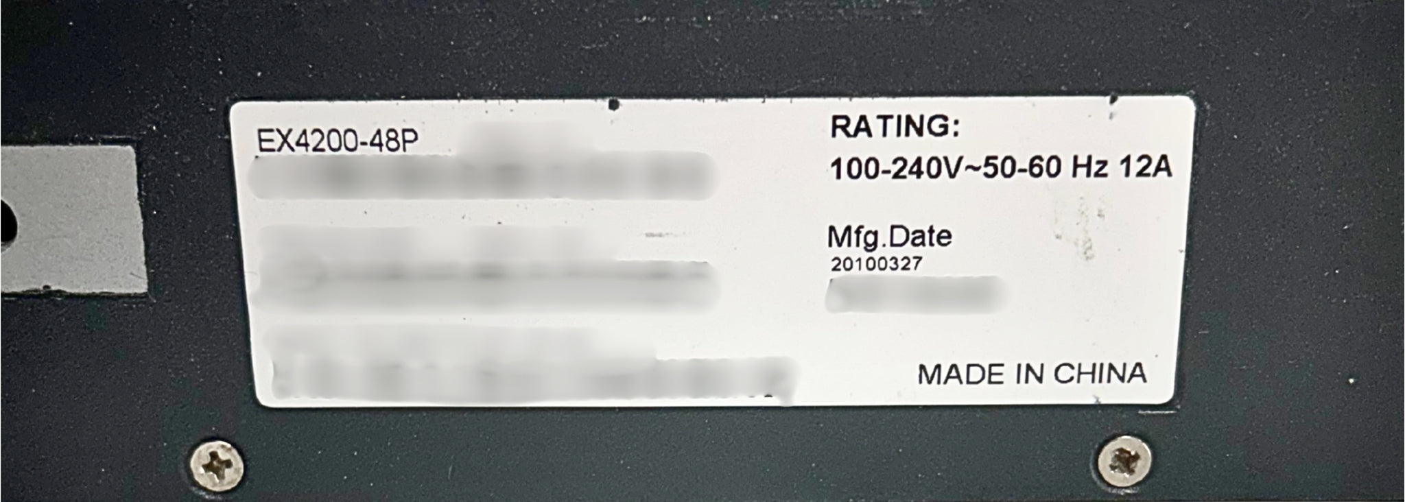 Juniper Networks EX4200-48P 48-Port 10/100/1000 PoE+ Layer 3 Switch