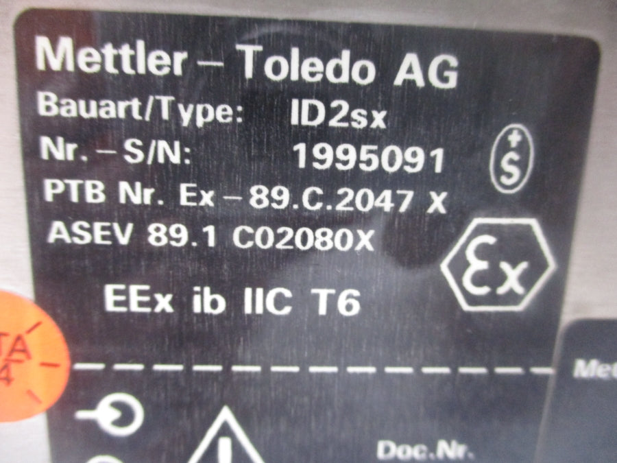 METTLER TOLEDO ID2SX UNMP