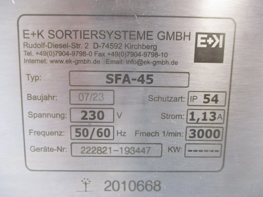 E+K SFA-45 230V 1,13A NSMP