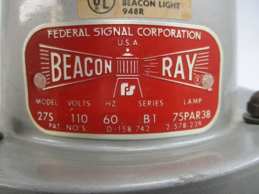 FEDERAL SIGNAL 27S SER. B1 110V UNMP