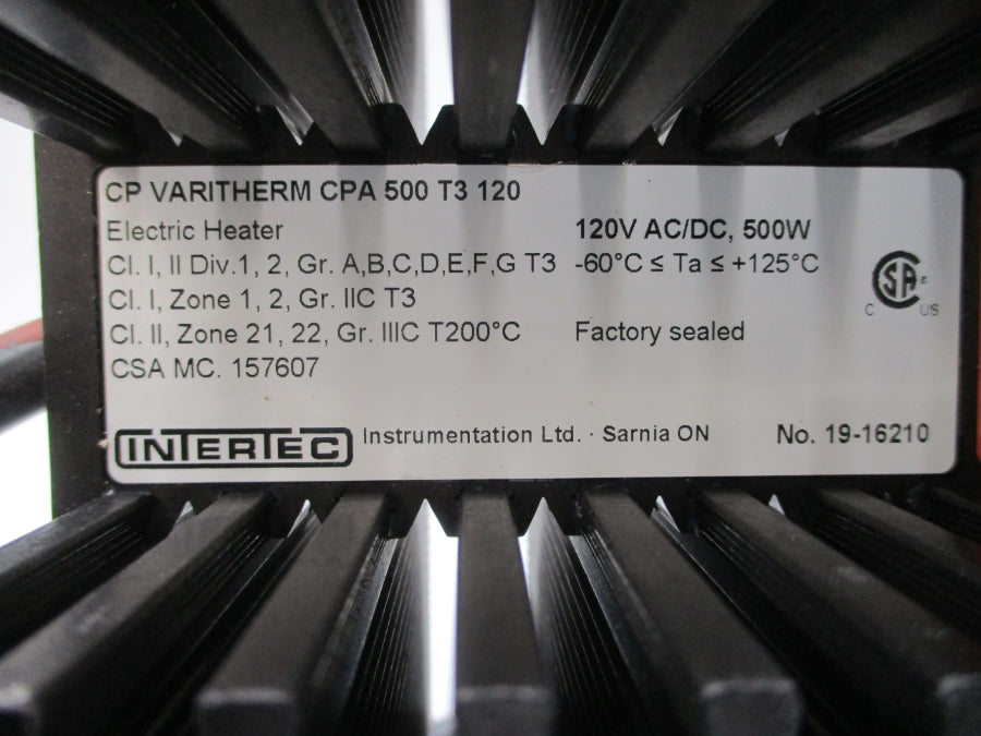 INTERTEC CPA500T3120 HDV3-P120\0019 120V NSMP