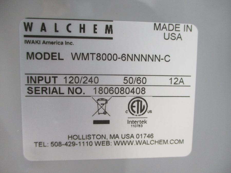WALCHEM WMT8000-6NNNNN-C WEBMASTER 120/240V 12A NSMP