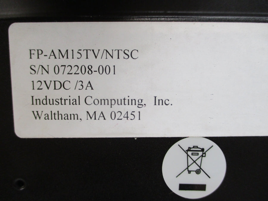 INDUSTRIAL COMPUTING FP-AM15TV/NTSC 12VDC 3A NSNP