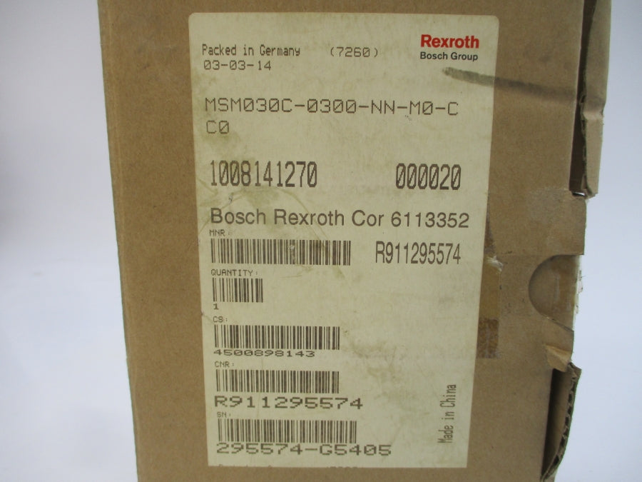 REXROTH MSM030C-0300-NN-M0-CC0 R911295574 114VAC 2.5A NSMP