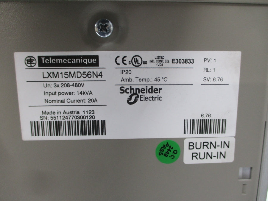 TELEMECANIQUE LXM15MD56N4 208-480V 20A UNMP