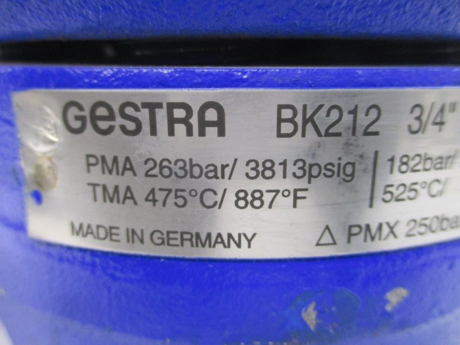GESTRA BK212 3813/2639PSI 3/4" NSNP