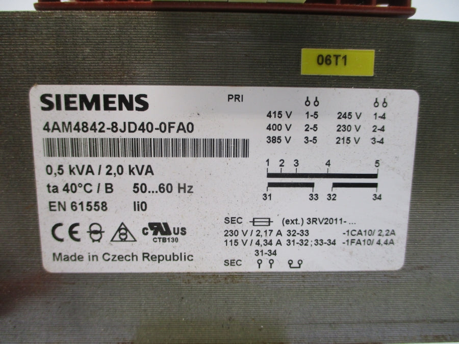 SIEMENS 4AM4842-8JD40-0FA0 415V 2.2/4.4A NSNP