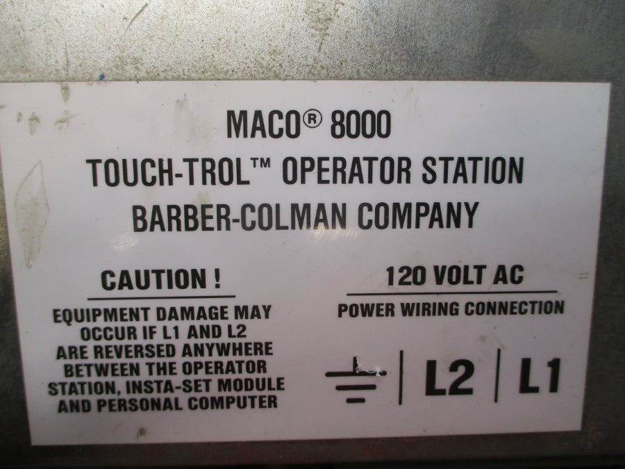 BARBER COLMAN 80AA-10007-000-V-00 81AA-00702-3B1-0-00 120VAC UNMP