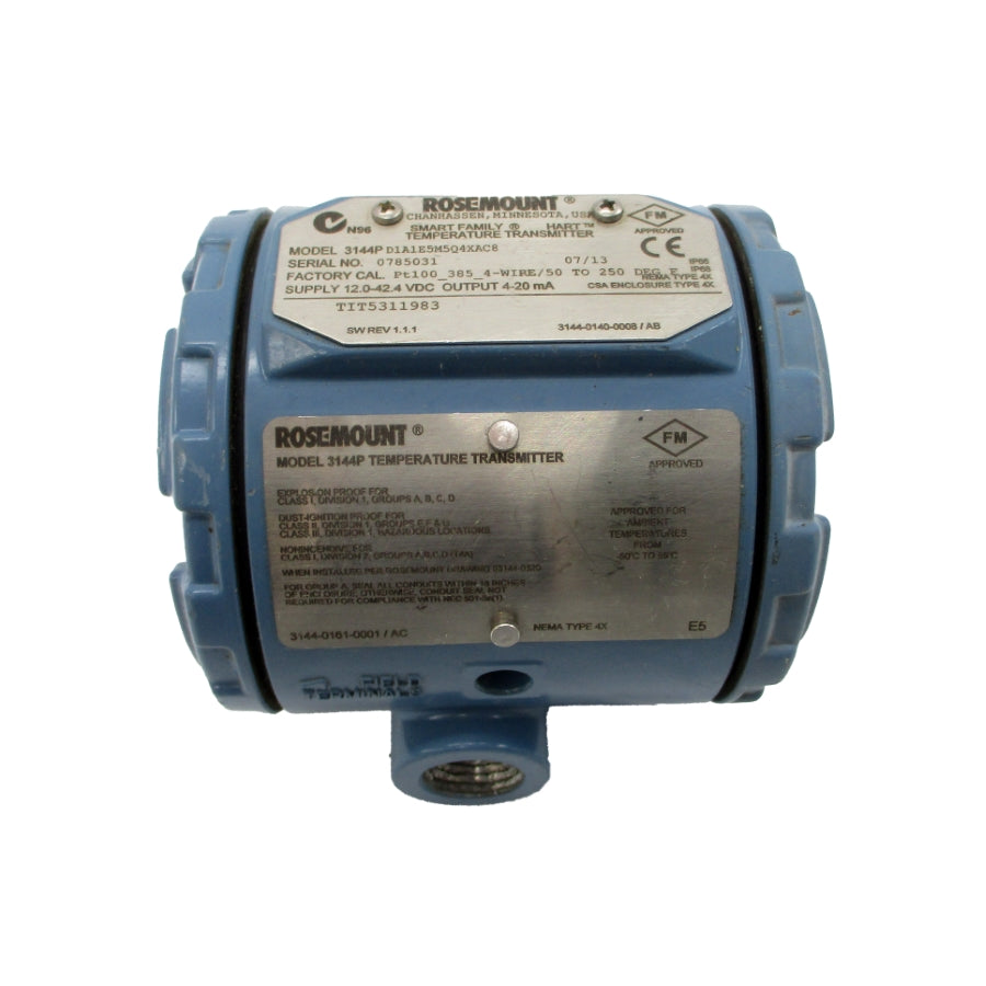 ROSEMOUNT 3144PD1A1E5M5Q4XAC8 12.0-42.4VDC UNMP