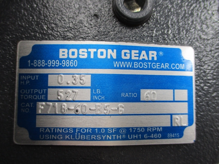 BOSTON GEAR F718-60-B5-G NSMP