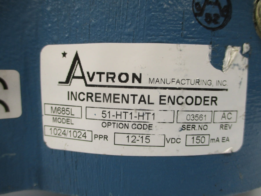 AVTRON M685L 51-HT1-HT1 12-15VDC REV. AC (AS PICTURED) UNMP