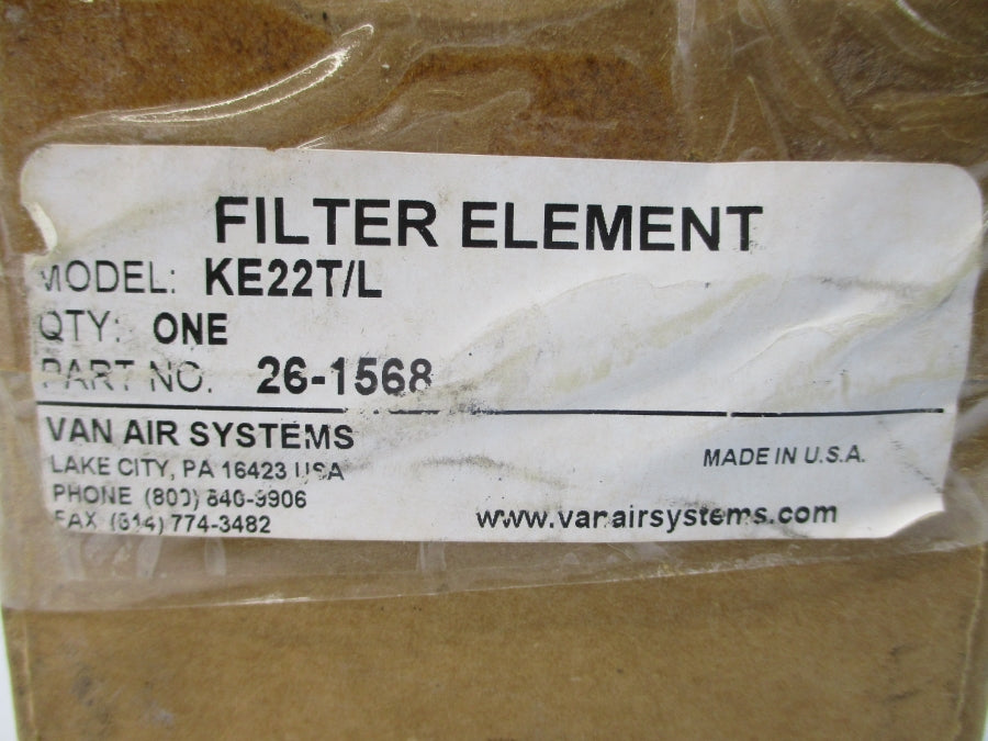 VAN AIR SYSTEMS KE22T/L 26-1568 NSMP