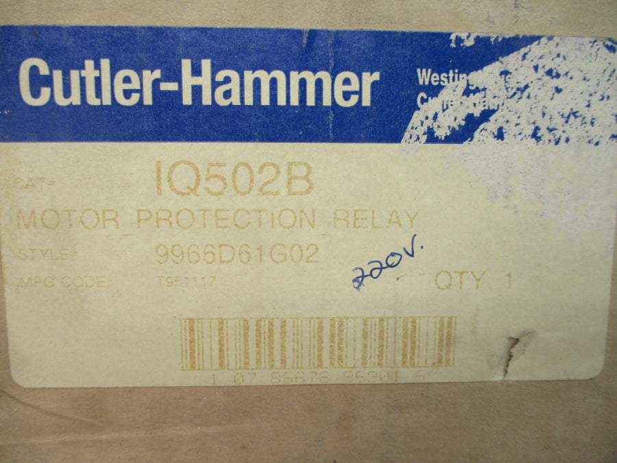 CUTLER HAMMER IQ502B 9966D61G02 220-240V 71A NSMP