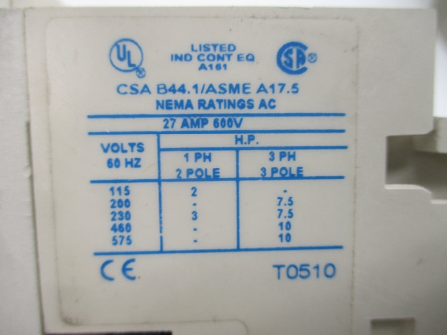 EATON AN14DN0 SER. B1 110-120V 27A NSNP