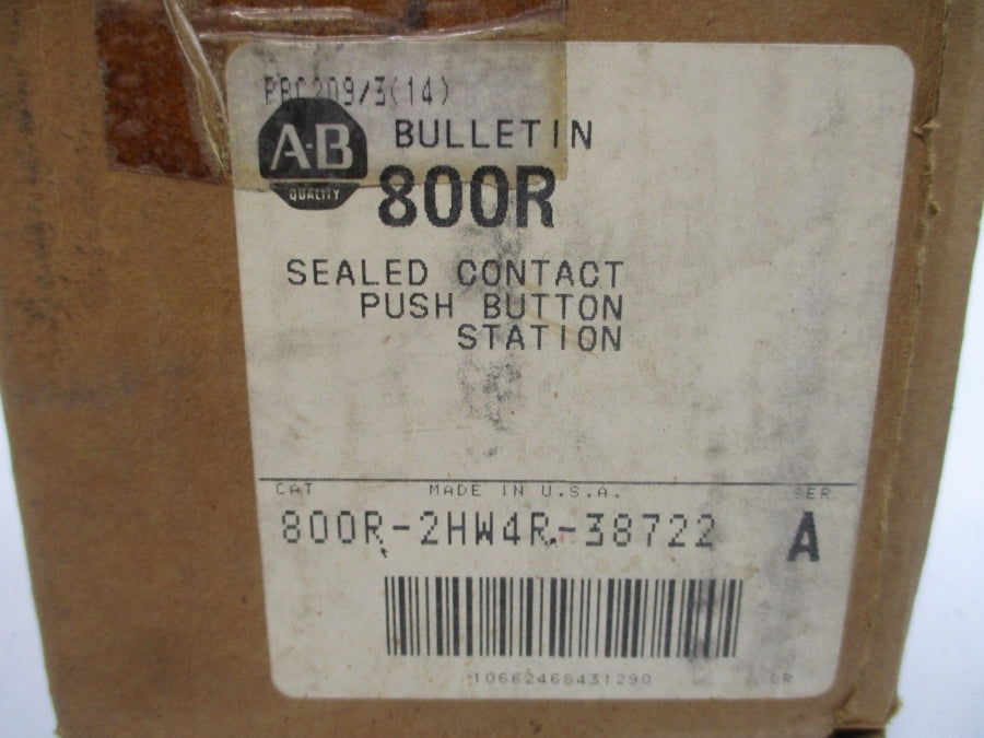 ALLEN BRADLEY 800R-2HW4R-38722 SER. A (BR/WH) NSMP