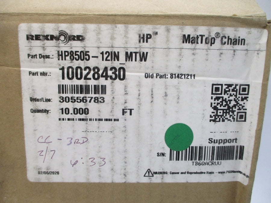 REXNORD 10028430 HP8505-12IN_MTW 10' NSMP