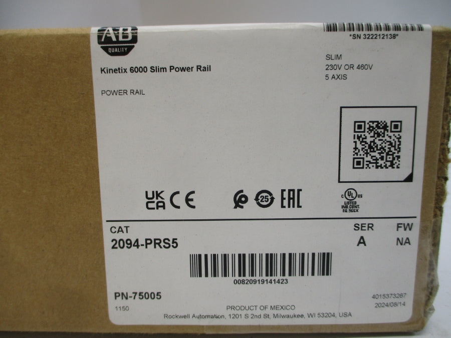 ALLEN BRADLEY 2094-PRS5 SER. A 230VAC 70A NSMP