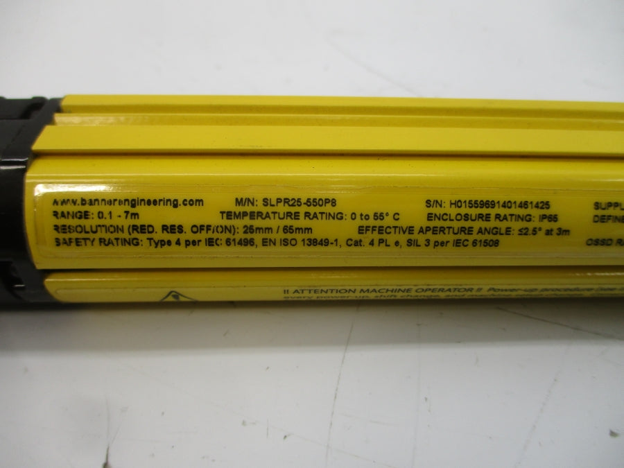 BANNER ENGINEERING SLPR25-550P8 24VDC 0.150A NSNP