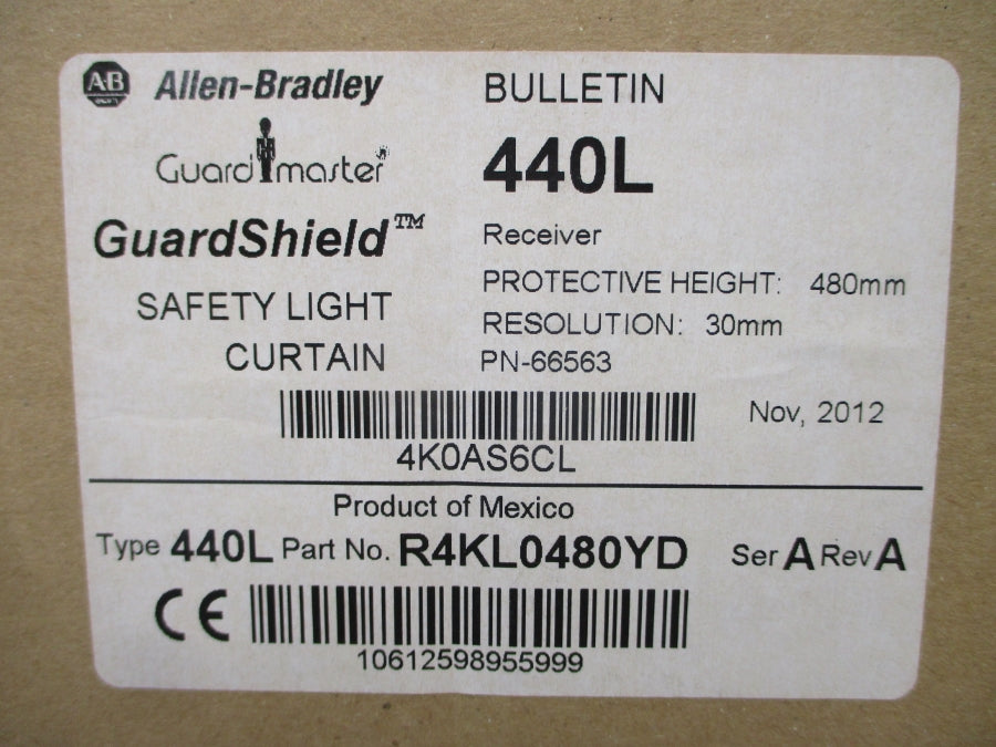 ALLEN BRADLEY 440LR4KL0480YD SER. A REV. A NSMP