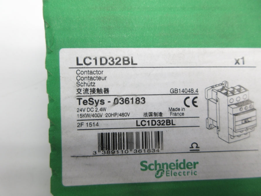 SCHNEIDER ELECTRIC LC1D32BL 24VDC NSFS