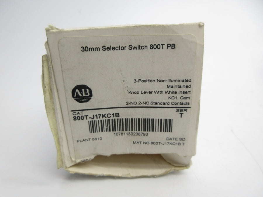 ALLEN BRADLEY 800T-J17KC1B SER. T (AS PICTURED) (WH) NSMP