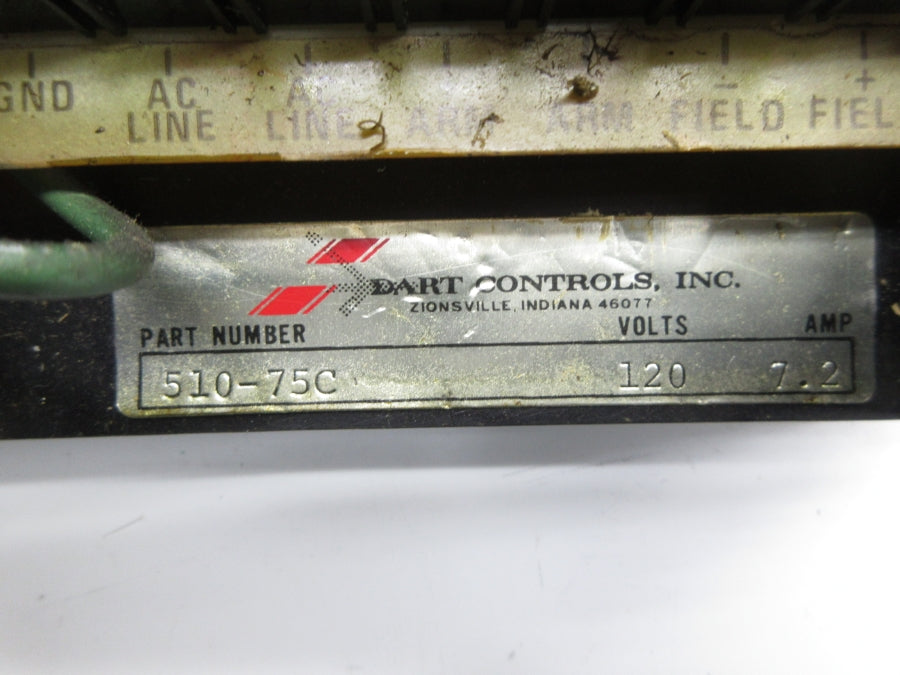 DART CONTROLS 510-75C 120V 7.2A UNMP