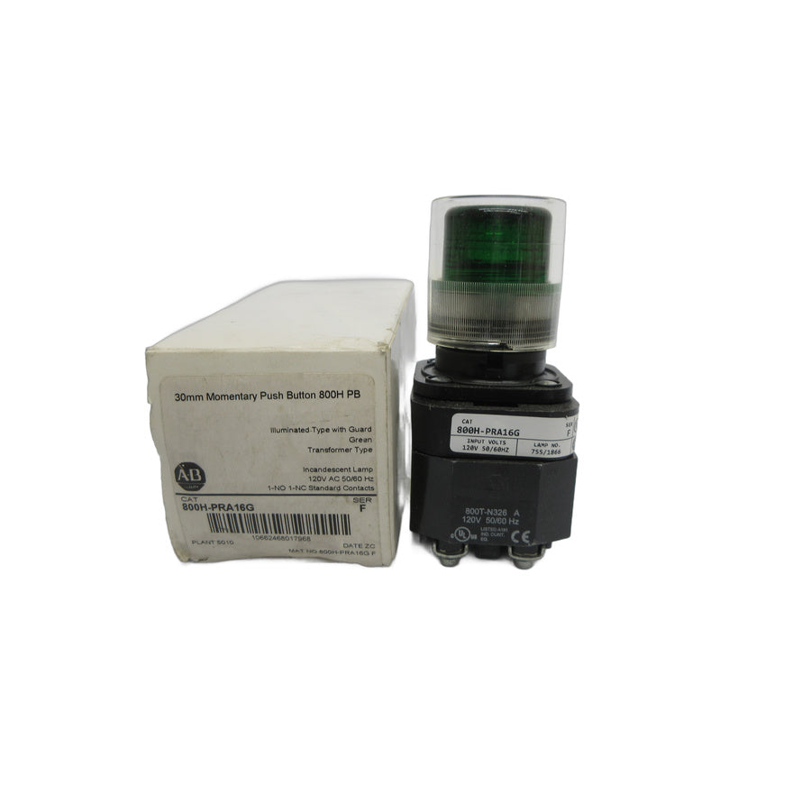 ALLEN BRADLEY 800H-PRA16G SER. F 120VAC (WH) NSMP