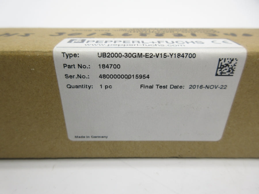 PEPPERL+FUCHS UB2000-30GM-E2-V15-Y184700 184700 10-30VDC NSMP