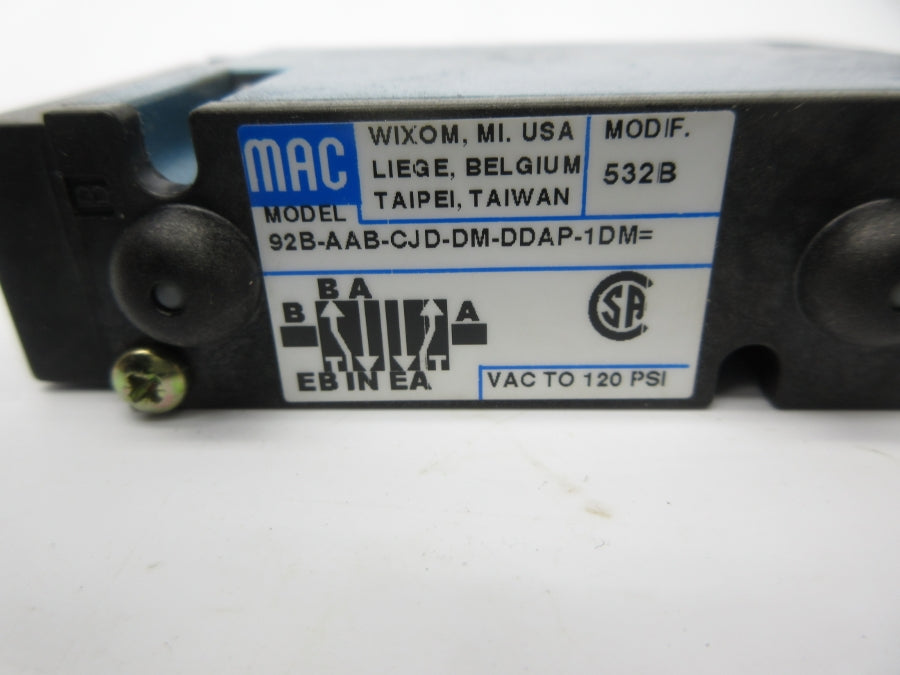 MAC 92B-AAB-CJD-DM-DDAP-1DM 24VDC 120PSI NSNP