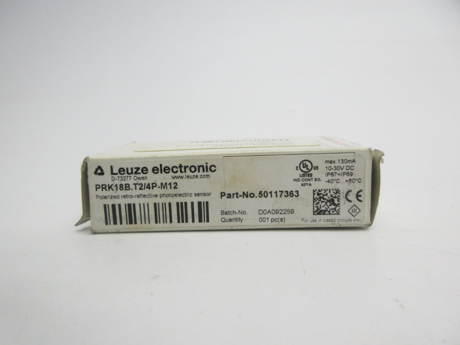 LEUZE ELECTRONIC PRK18B.T2/4P-M12 50117363 10-30VDC NSMP