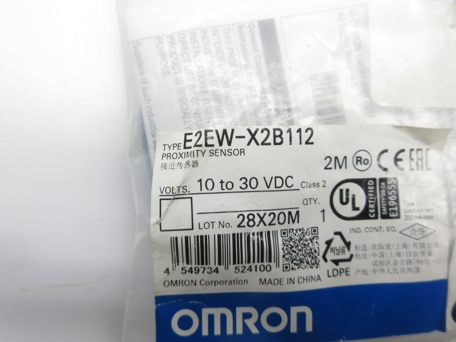OMRON E2EW-X2B112 10-30VDC 2M NSMP