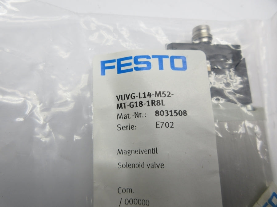 FESTO VUVG-L14-M52-MT-G18-1R8L 8031508 24VDC NSMP