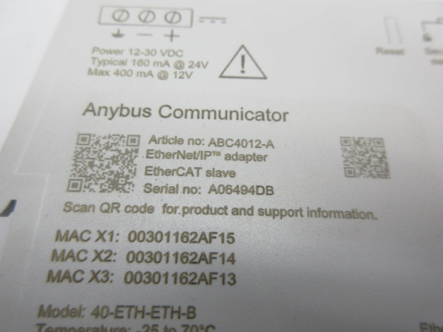 ANYBUS ABC4012-A 12-30VDC NSMP